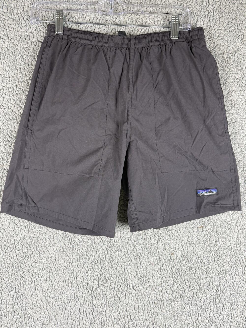 Patagonia NetPlus Shells Shorts Mens Small Black Nylon Lined Quick Dry Outdoor